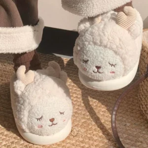 Chaussons Mouton Polaire Blanc