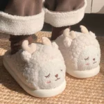 Chaussons Mouton Polaire Blanc