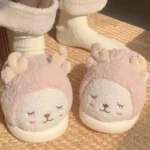 Chaussons Mouton Polaire Rose