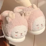 Chaussons Mouton Polaire Rose