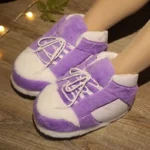 Chaussons baskets violet