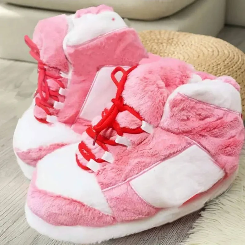 Chaussons baskets rose