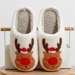 Chaussons noël cerf