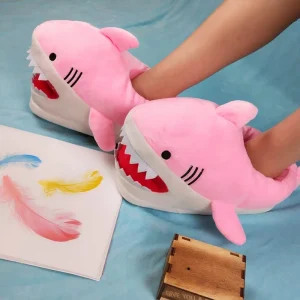 Chaussons Requin Animaux Rose