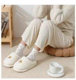 chaussons nuage blanc