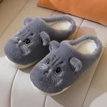 Chaussons Chat Mule Bleu