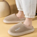 Chaussons Mule Polaire Rayés