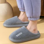 Chaussons Mule Polaire Rayés