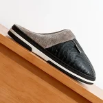 Chaussons Simili Cuir pour homme