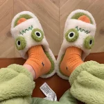 Chaussons Animaux Grenouille Kawaii Doux