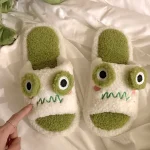 Chaussons Grenouille Kawaii Blanc