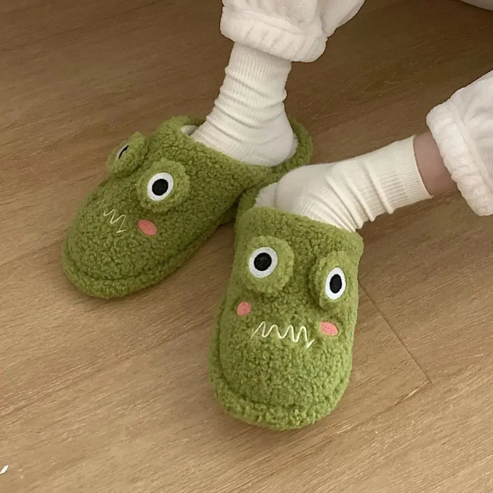 Chaussons Grenouille Mule Peluche