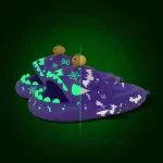 Claquettes Requin Halloween Phosphorescent pour femme