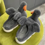 Chaussons Animaux Canard Oie Cendrée