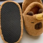 Chaussons Animaux Capybara Marron