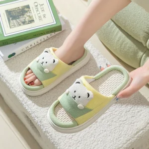 Chaussons Animaux Nounours Lin Kawaii