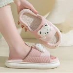 Chaussons Animaux Ours en Lin