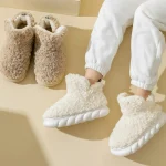 Chaussons Femme Bottine Peluche