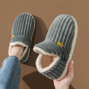 Chaussons Fourrure Chaud Hiver