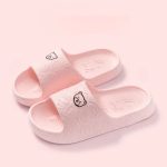 Claquette Femme Confort Nounours Rose