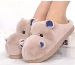 Pantoufles hippopotame animaux