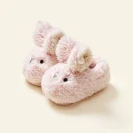 Chausson Enfant Animaux Lapin Rose