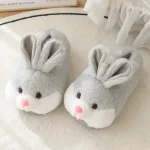 Chausson Animaux Lapin Gris