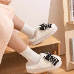 Chaussons Moumoute Femme Noeud Papillon