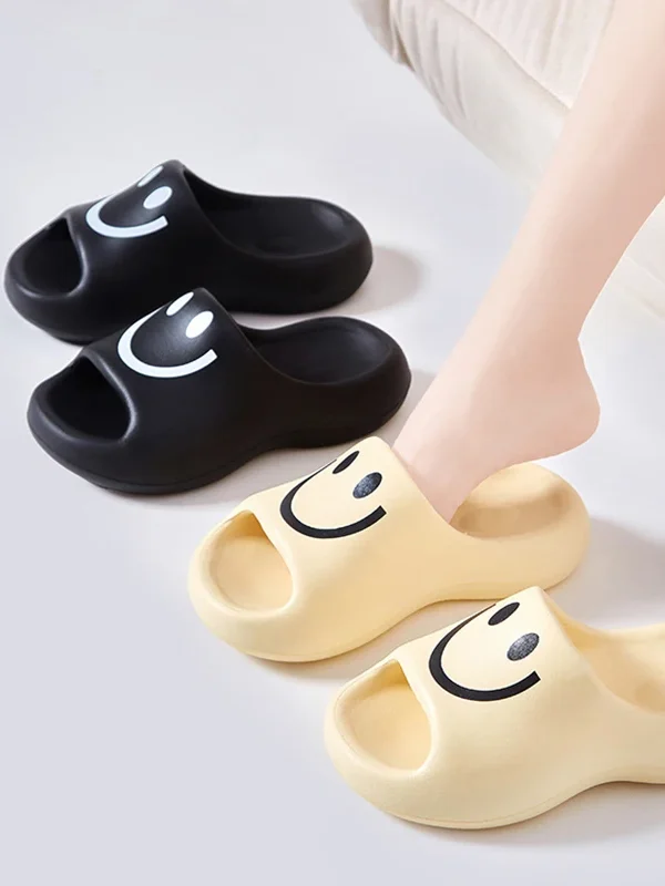 Claquette été femme smiley