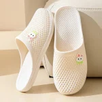 Chausson Femme Mule Respirant Blanc