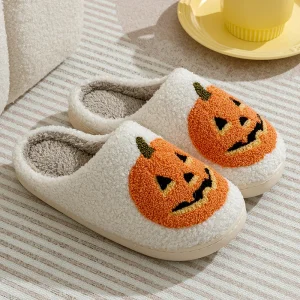 Chausson Halloween Citrouille Mule