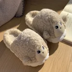 Chausson Peluche Animaux Mouton Mule