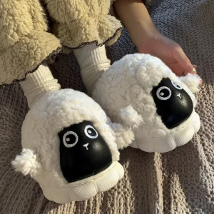 Chausson Peluche douce Animaux Mouton