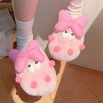 Chaussons peluche mignon pour un look amusant à la maison