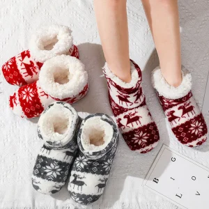 Chausson Chaussette Noël rouge confortable