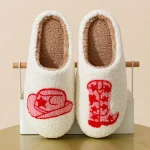 Chausson Mule Cow Boy confortable