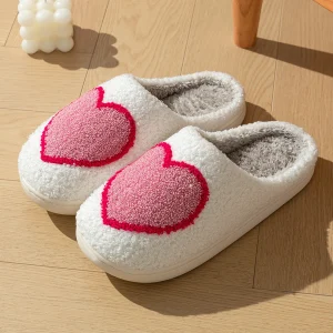 Chausson Mule Cœur confortable
