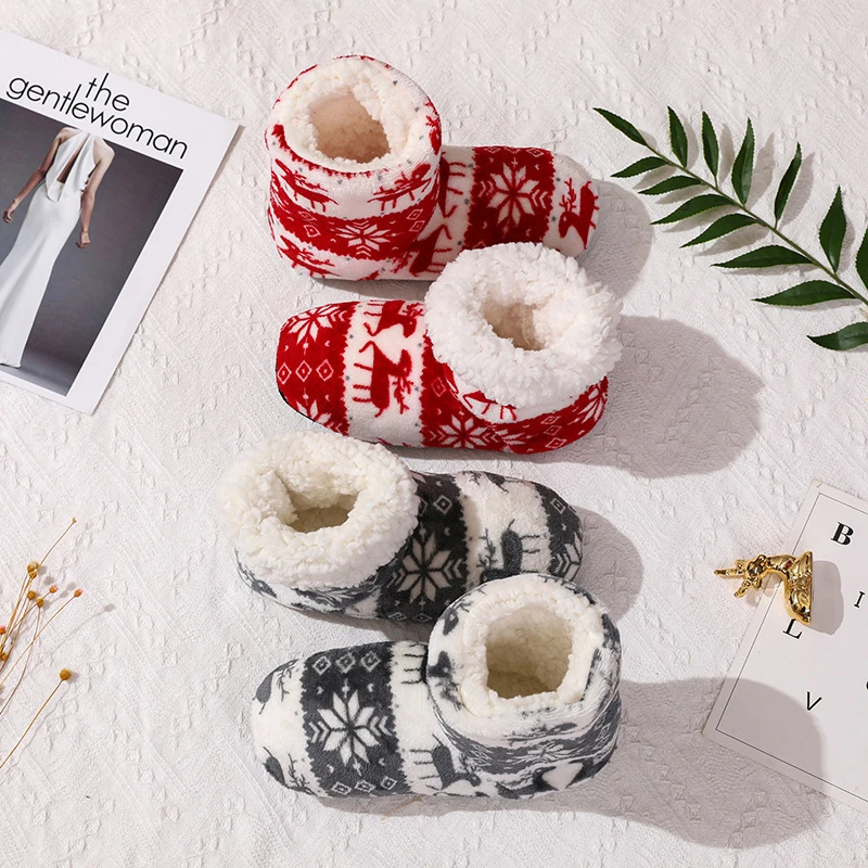 Chaussettes-chaussons En Polaire Avec Motifs Chat | Antidérapantes, Douces Et Chaudes Pour L’hiver - Pour Femmes, Cadeau Mignon