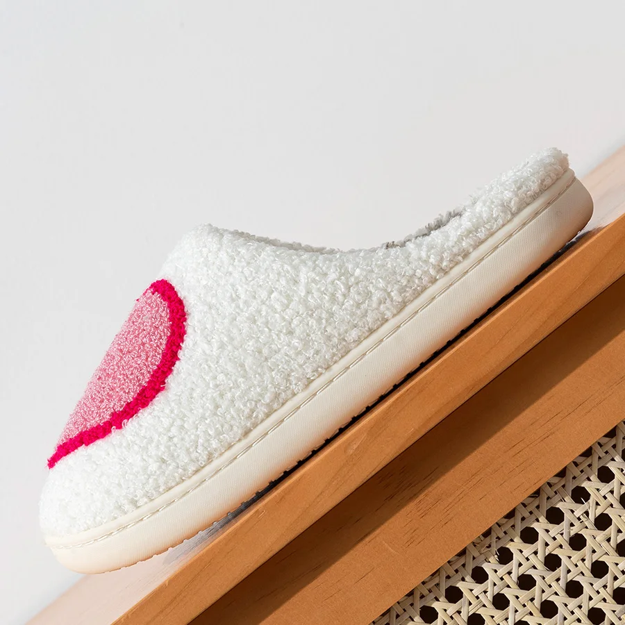 Mule douce motif cœur