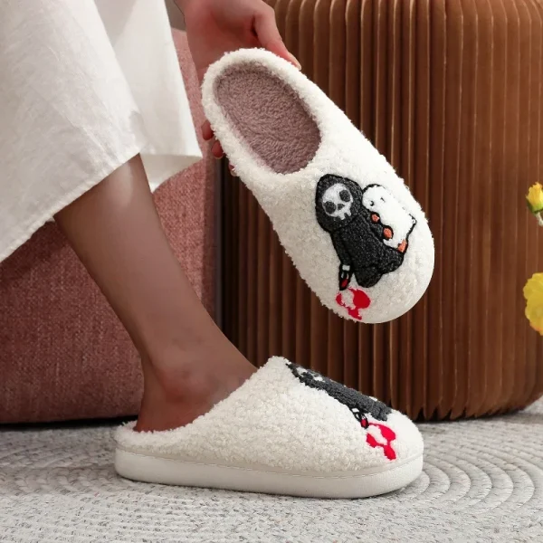 Chausson Mule Halloween Faucheuse confort