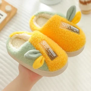 Chausson enfant mule lapin confort
