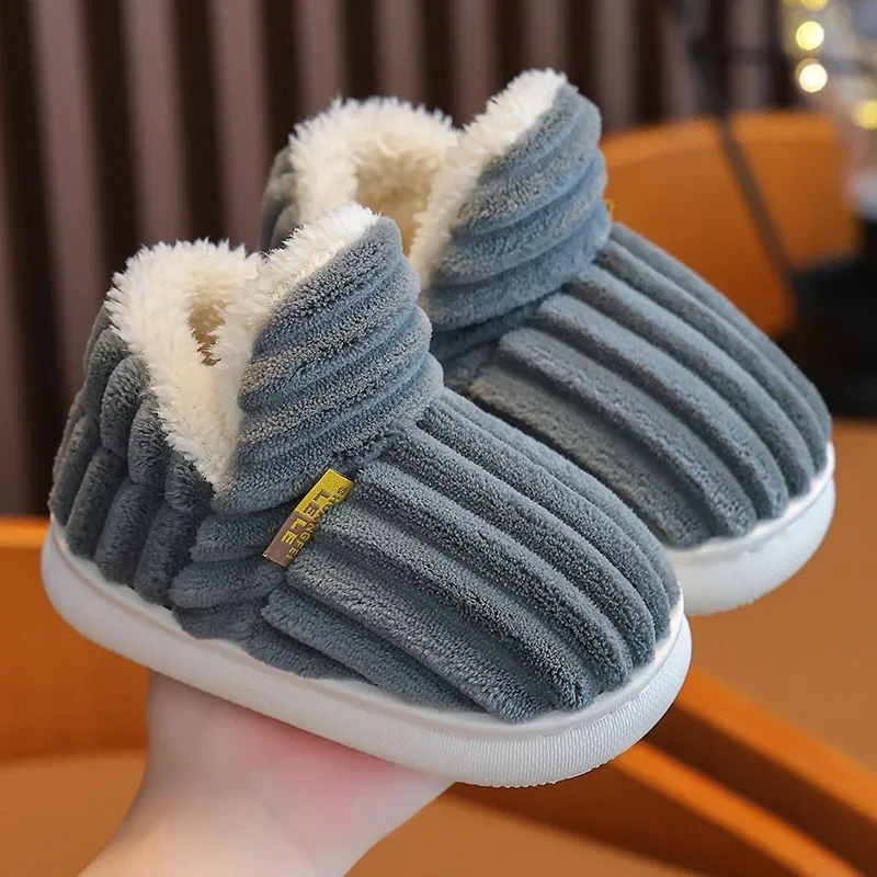 Chaussons fourrure pour enfant confort